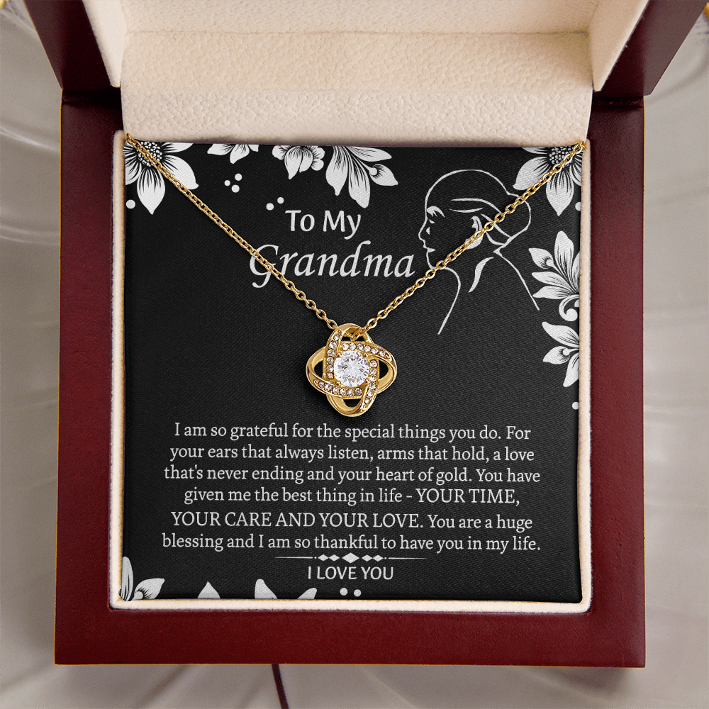 To My Grandmother Love Knot Necklace, Grandma Gift, Gift For Grandma from grandchildren, Grandma Necklace, Grandma, New Grandma