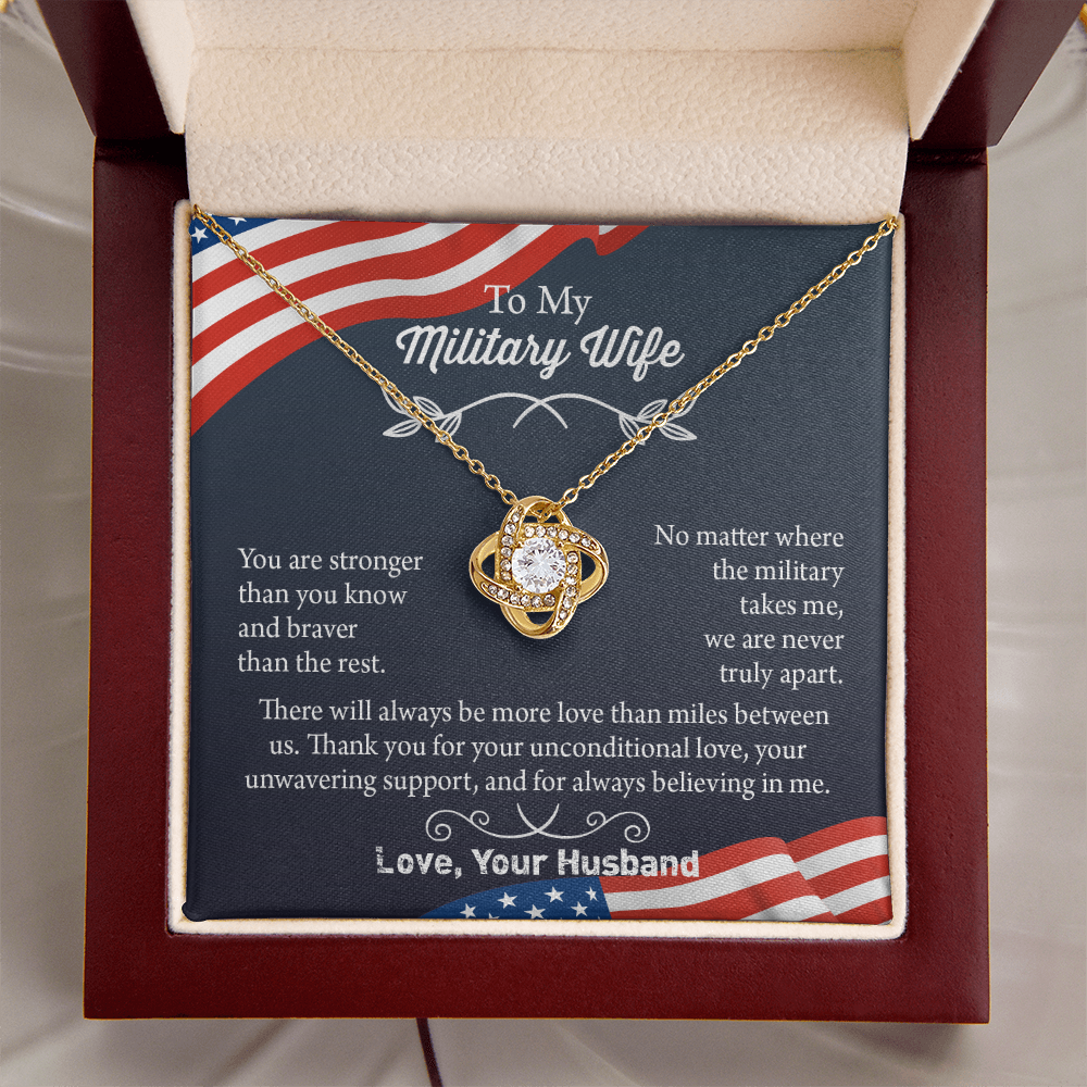 Military Wife Necklace, Military Wife Gift, Deployment Necklace, Deployment Gift For Wife, Army Wife Jewelry