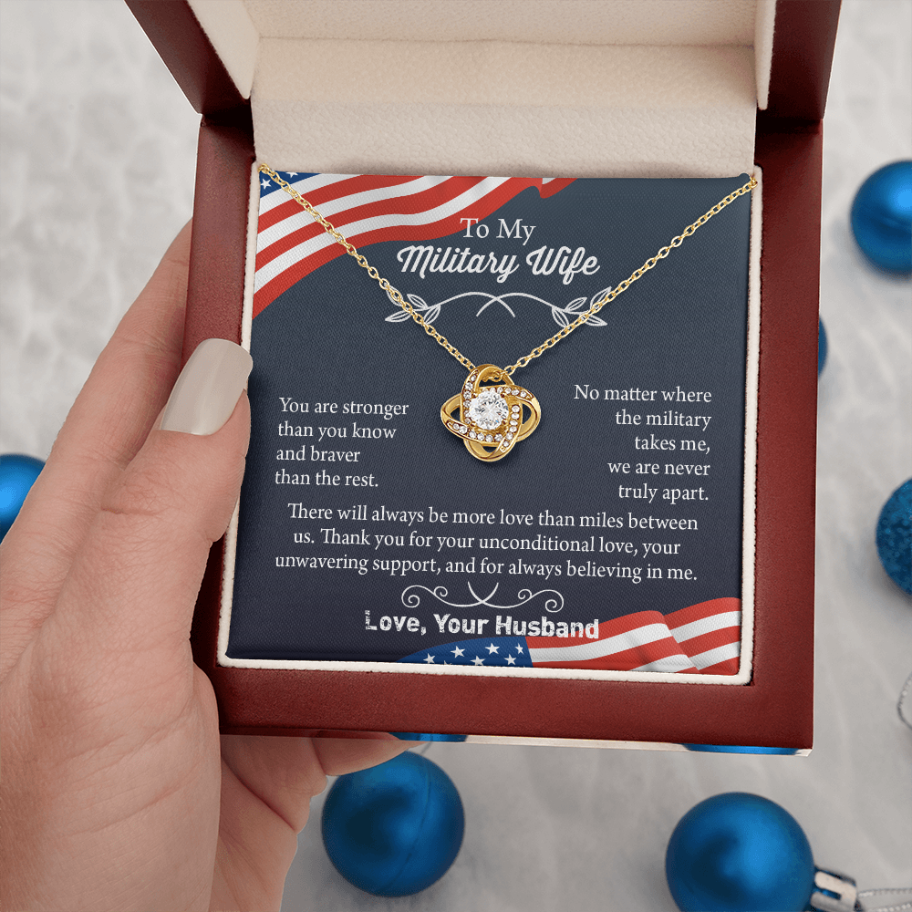 Military Wife Necklace, Military Wife Gift, Deployment Necklace, Deployment Gift For Wife, Army Wife Jewelry