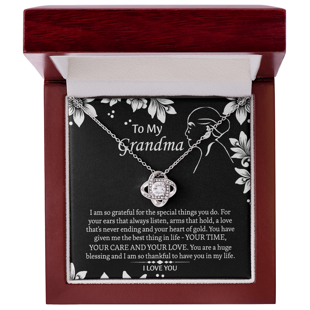 To My Grandmother Love Knot Necklace, Grandma Gift, Gift For Grandma from grandchildren, Grandma Necklace, Grandma, New Grandma