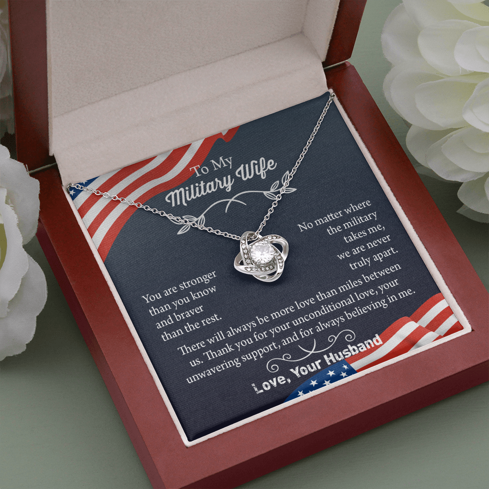 Military Wife Necklace, Military Wife Gift, Deployment Necklace, Deployment Gift For Wife, Army Wife Jewelry