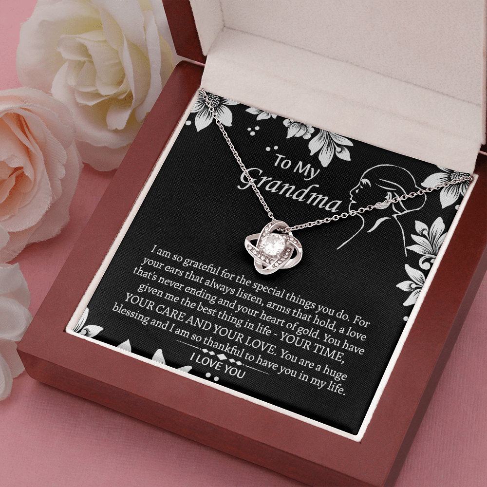 To My Grandmother Love Knot Necklace, Grandma Gift, Gift For Grandma from grandchildren, Grandma Necklace, Grandma, New Grandma