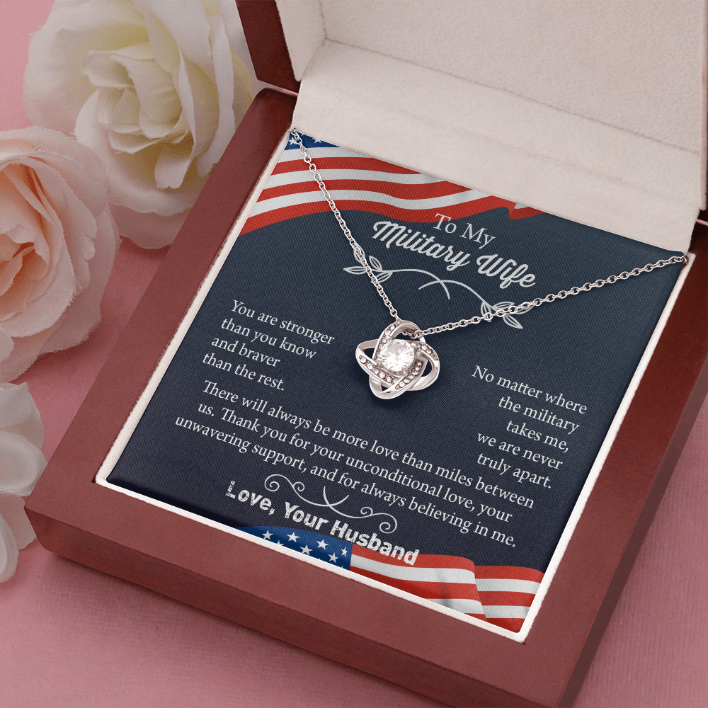 Military Wife Necklace, Military Wife Gift, Deployment Necklace, Deployment Gift For Wife, Army Wife Jewelry