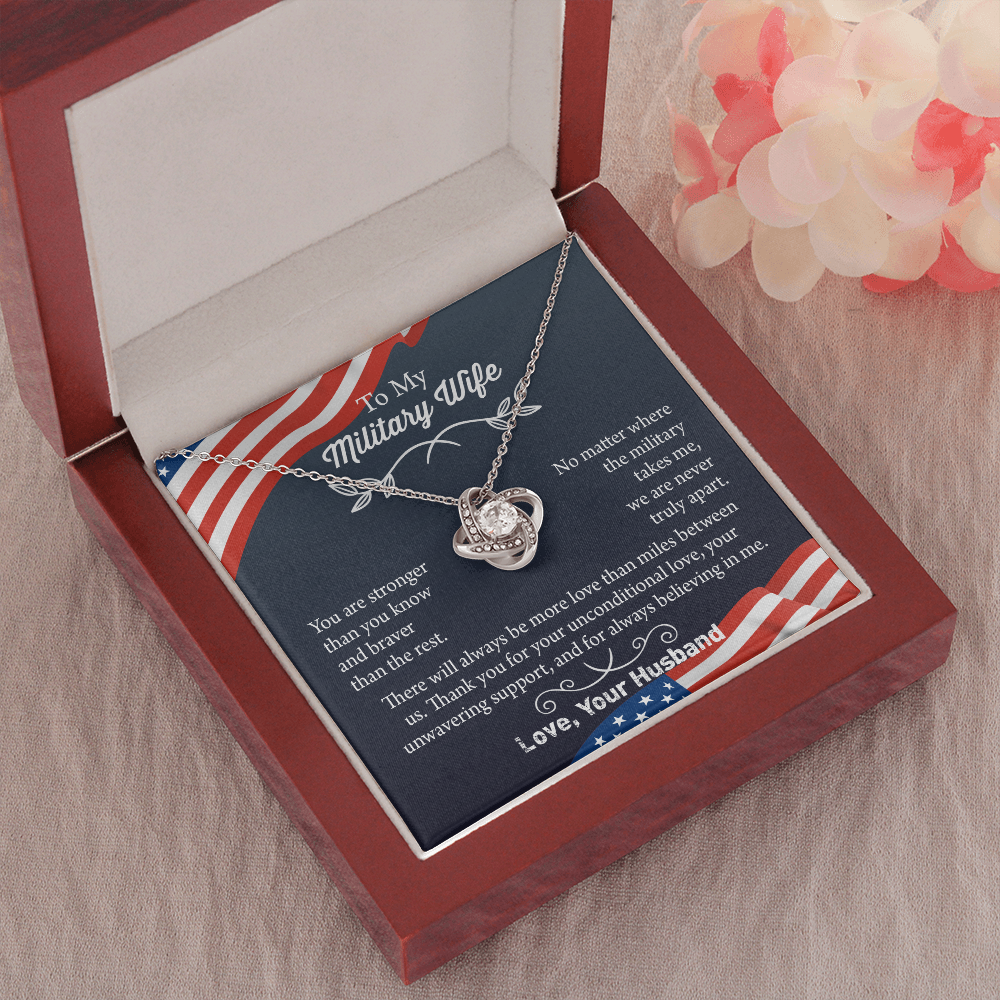 Military Wife Necklace, Military Wife Gift, Deployment Necklace, Deployment Gift For Wife, Army Wife Jewelry