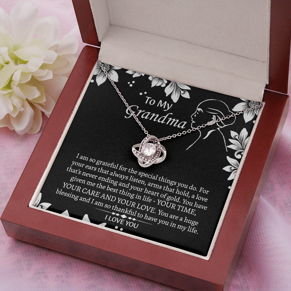 To My Grandmother Love Knot Necklace, Grandma Gift, Gift For Grandma from grandchildren, Grandma Necklace, Grandma, New Grandma