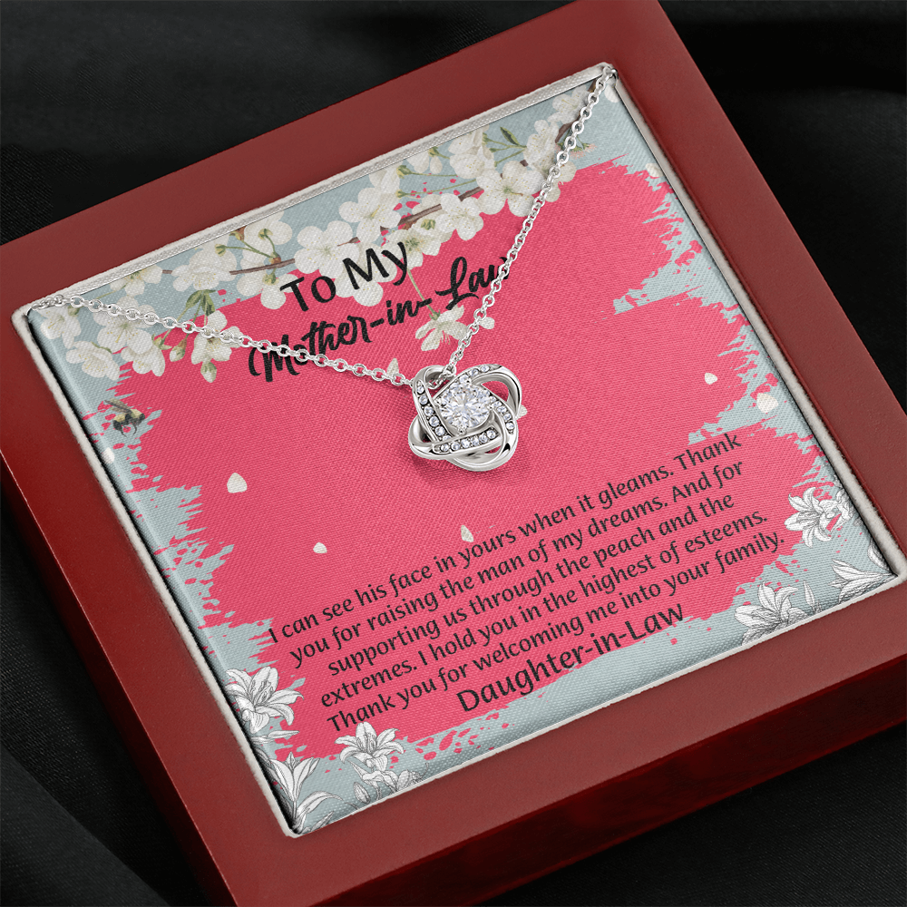 To My Mother In Law Necklace from Daughter, Mothers Day Gift For Mom, Gifts For  Mom-In-Law