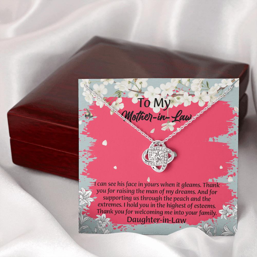 To My Mother In Law Necklace from Daughter, Mothers Day Gift For Mom, Gifts For  Mom-In-Law