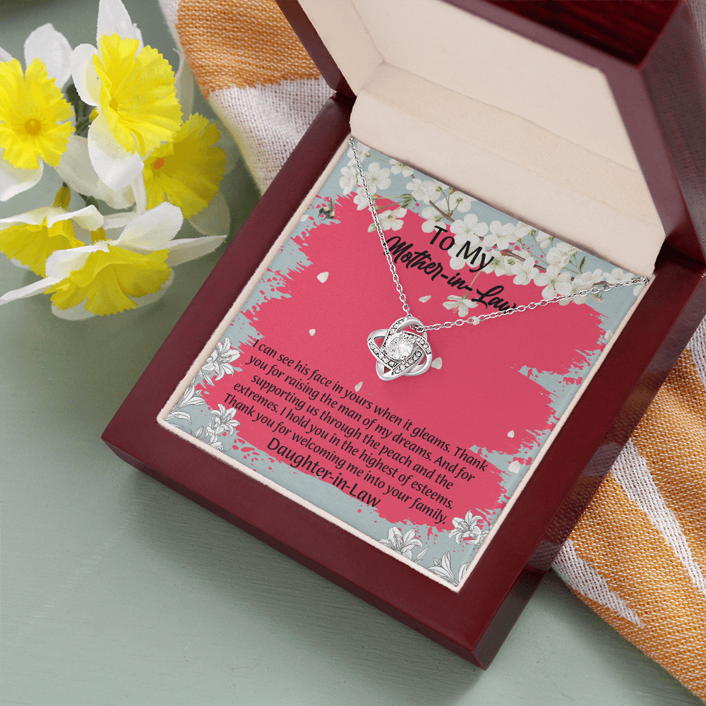 To My Mother In Law Necklace from Daughter, Mothers Day Gift For Mom, Gifts For  Mom-In-Law