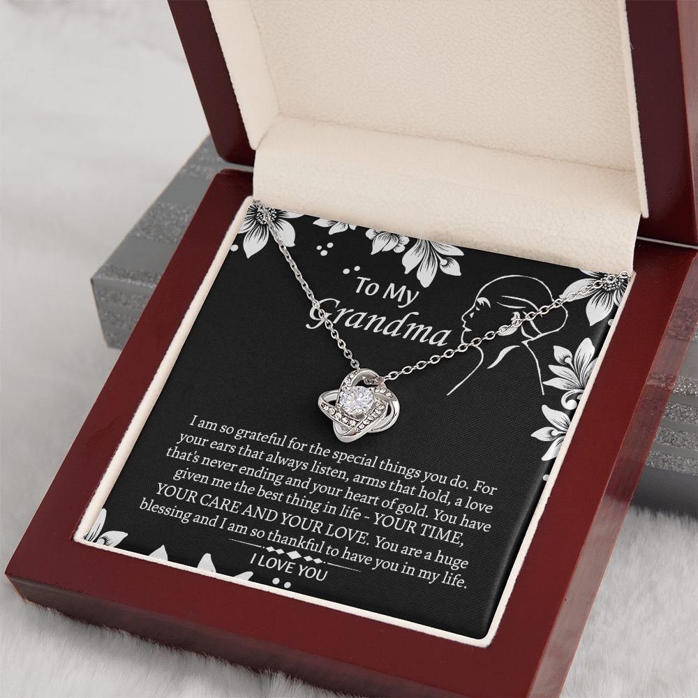 To My Grandmother Love Knot Necklace, Grandma Gift, Gift For Grandma from grandchildren, Grandma Necklace, Grandma, New Grandma