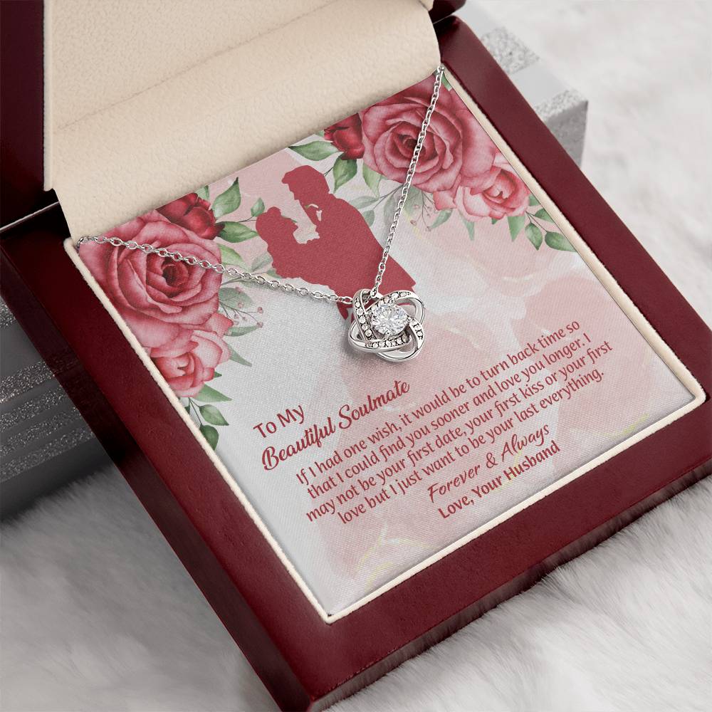 UNIDAZE To My Beautiful Soulmate Necklace, Birthday Gifts for Girlfriend, Necklace for Wife, Soulmate Gift ShineOn Fulfillment C30011TG C30011TR PB23-WOOD PT-4377 TNM-1 USER-188348