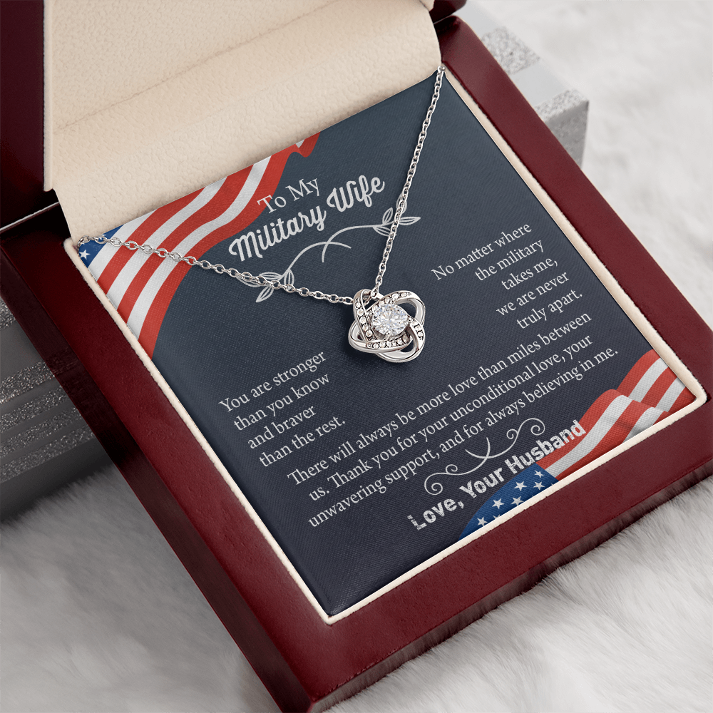 Military Wife Necklace, Military Wife Gift, Deployment Necklace, Deployment Gift For Wife, Army Wife Jewelry