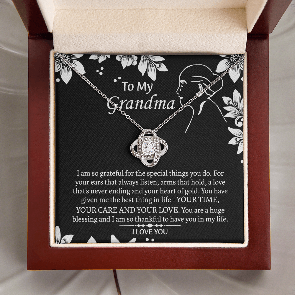 To My Grandmother Love Knot Necklace, Grandma Gift, Gift For Grandma from grandchildren, Grandma Necklace, Grandma, New Grandma