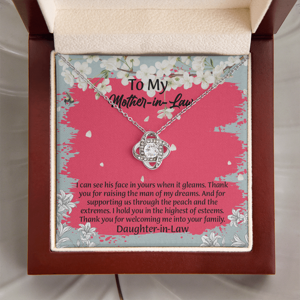To My Mother In Law Necklace from Daughter, Mothers Day Gift For Mom, Gifts For  Mom-In-Law