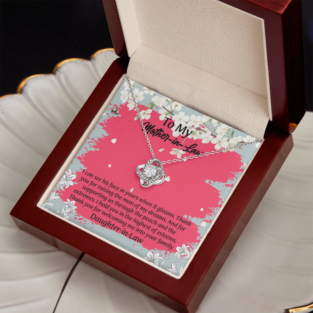 To My Mother In Law Necklace from Daughter, Mothers Day Gift For Mom, Gifts For  Mom-In-Law