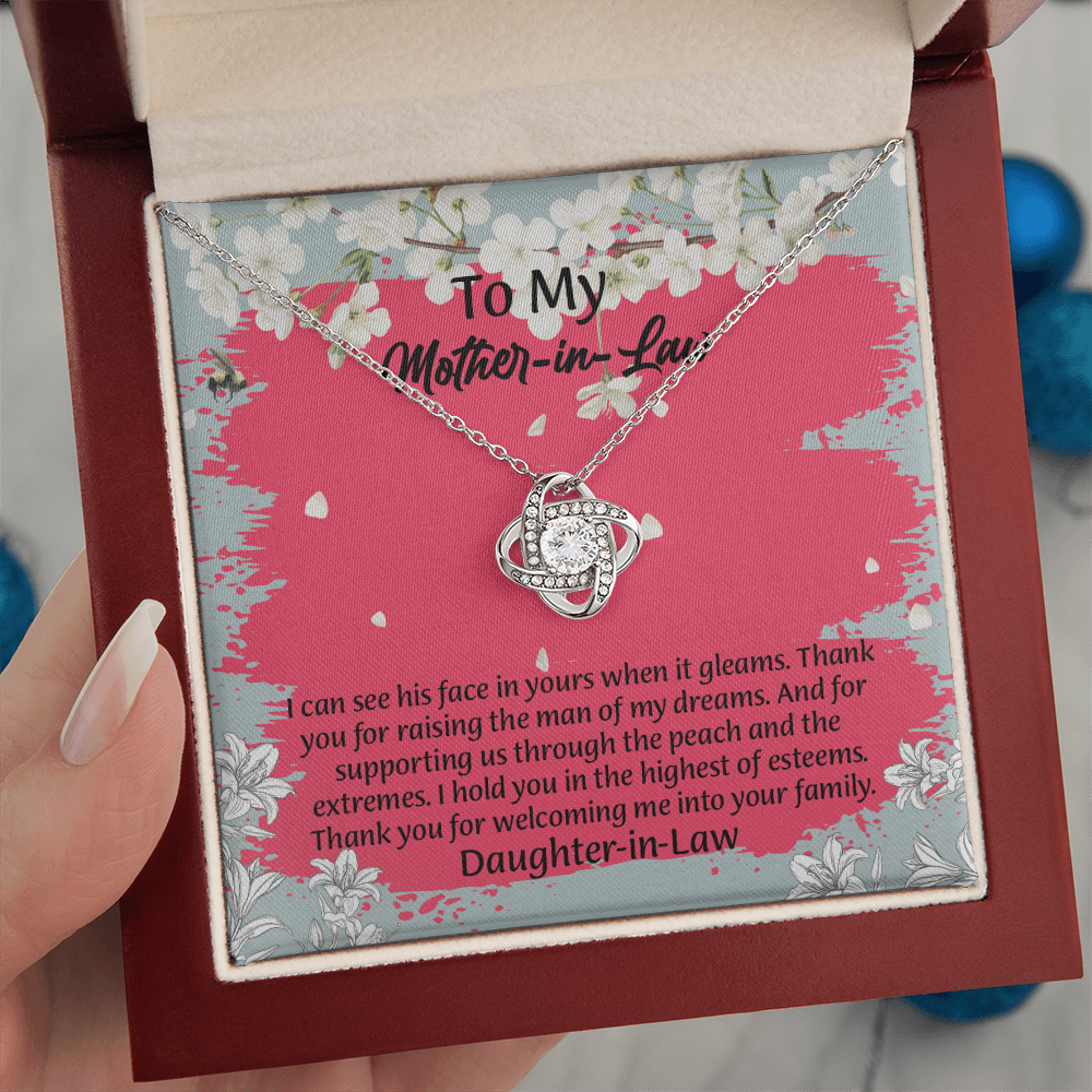 To My Mother In Law Necklace from Daughter, Mothers Day Gift For Mom, Gifts For  Mom-In-Law