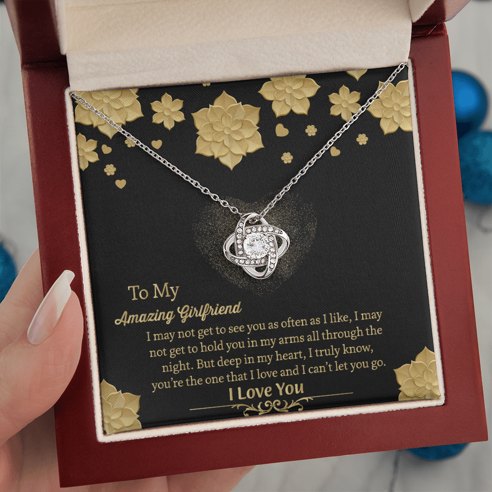 To My Amazing Girlfriend Necklace, Gift for Girlfriend, Anniversary Gift for Girlfriend, Girlfriend Birthday Gift