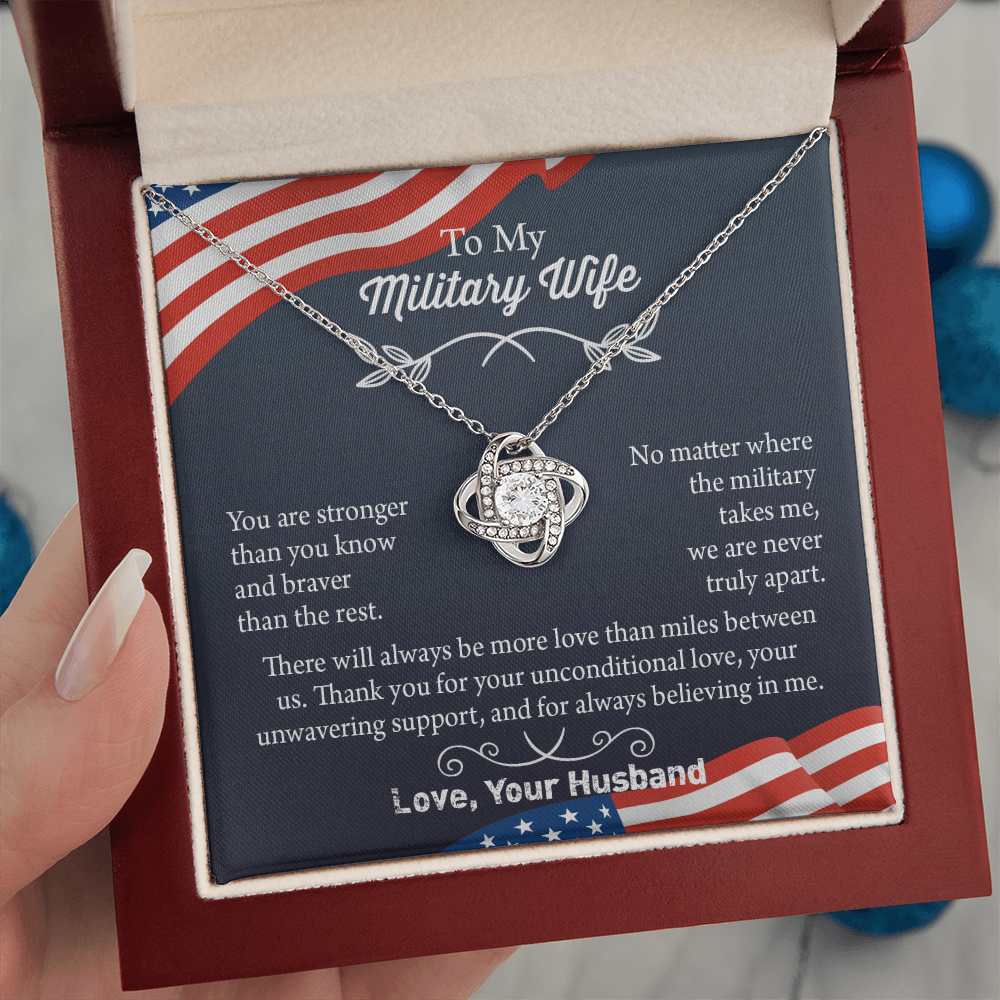 Military Wife Necklace, Military Wife Gift, Deployment Necklace, Deployment Gift For Wife, Army Wife Jewelry