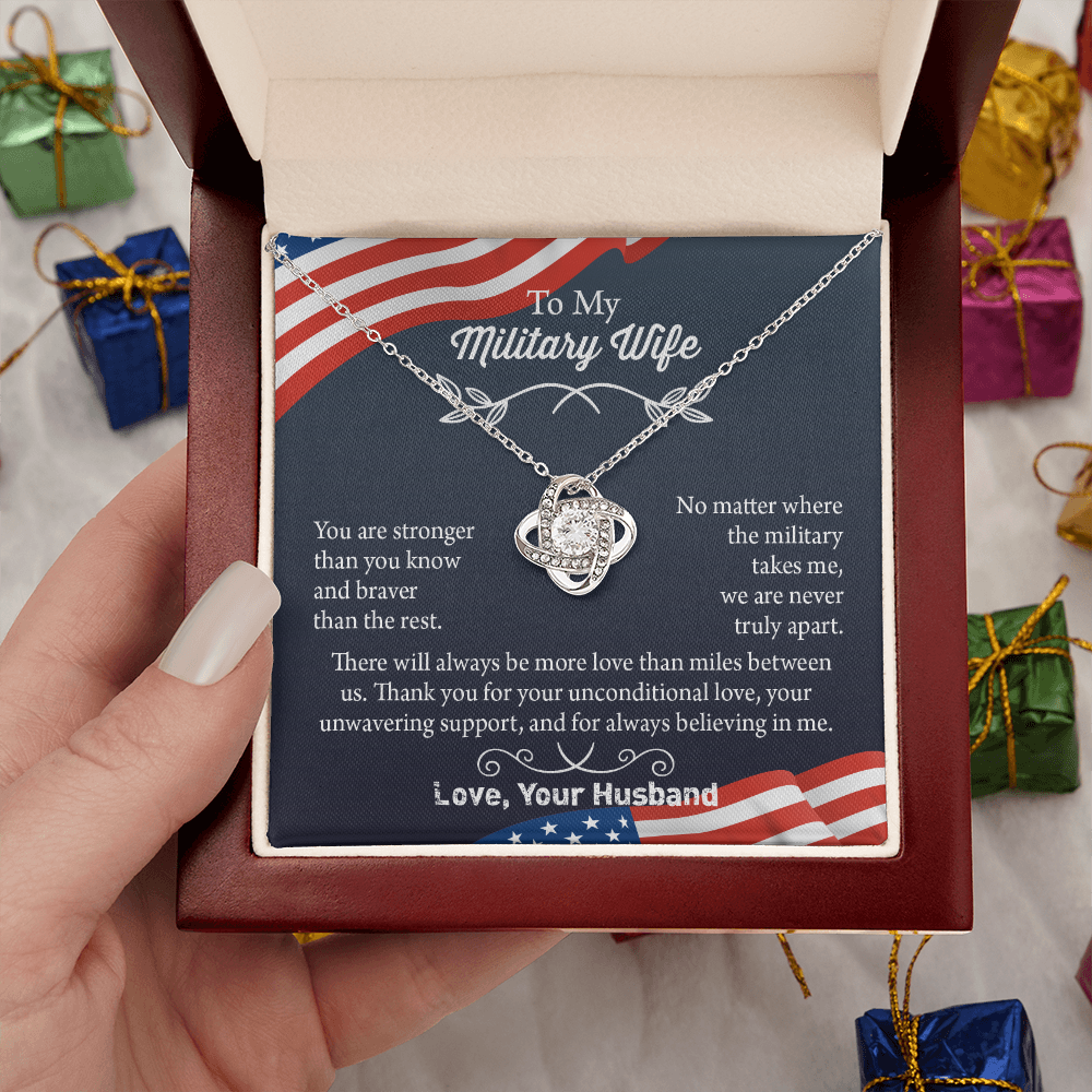 Military Wife Necklace, Military Wife Gift, Deployment Necklace, Deployment Gift For Wife, Army Wife Jewelry