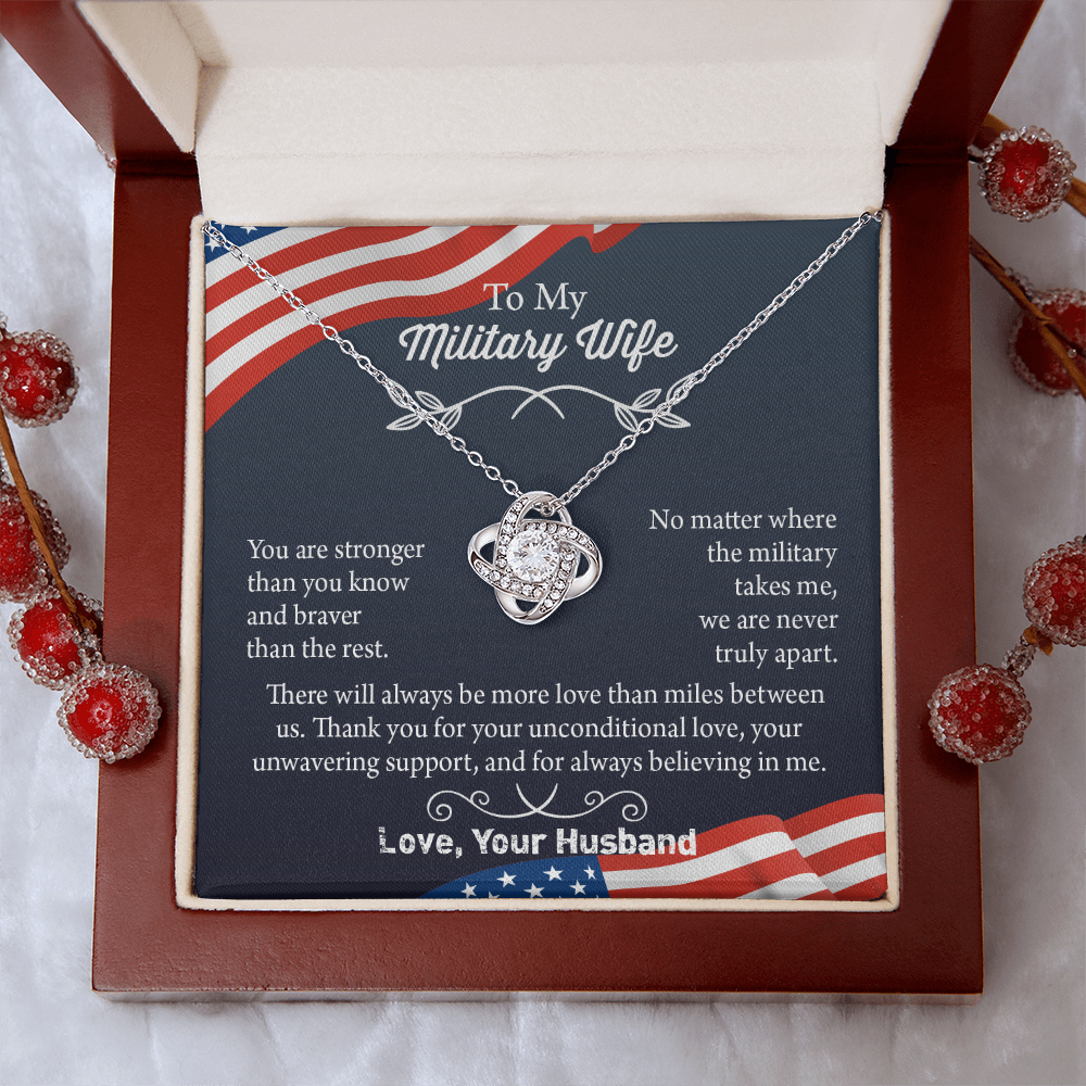 Military Wife Necklace, Military Wife Gift, Deployment Necklace, Deployment Gift For Wife, Army Wife Jewelry