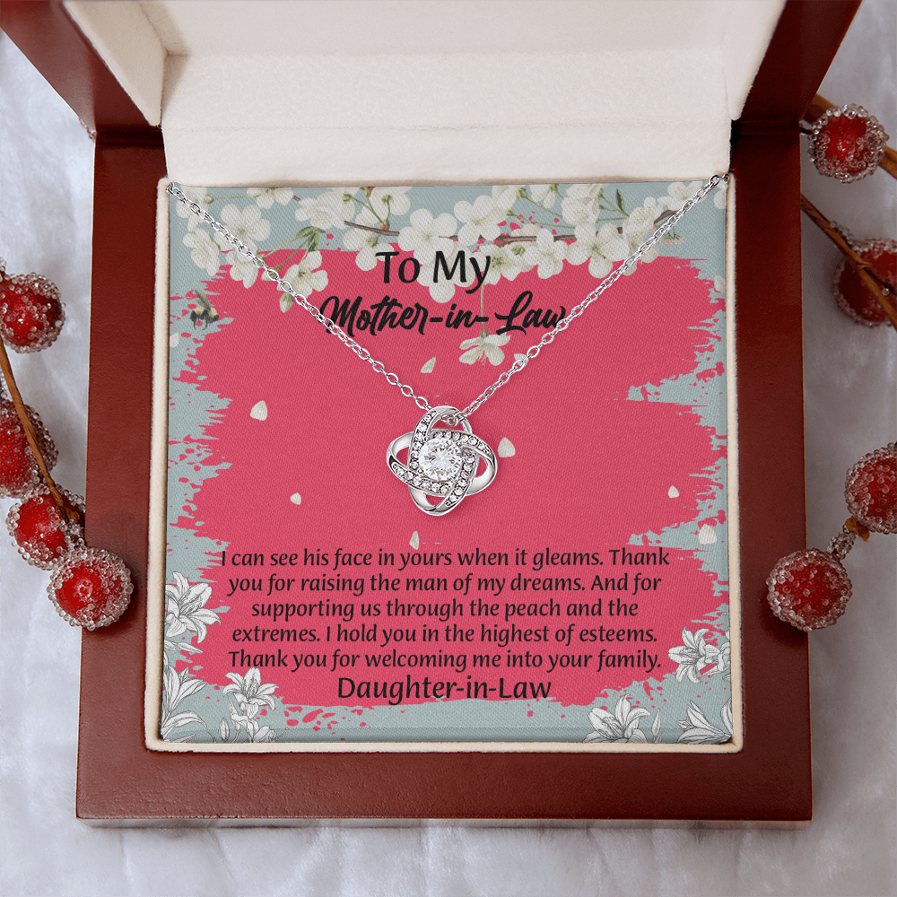 To My Mother In Law Necklace from Daughter, Mothers Day Gift For Mom, Gifts For  Mom-In-Law