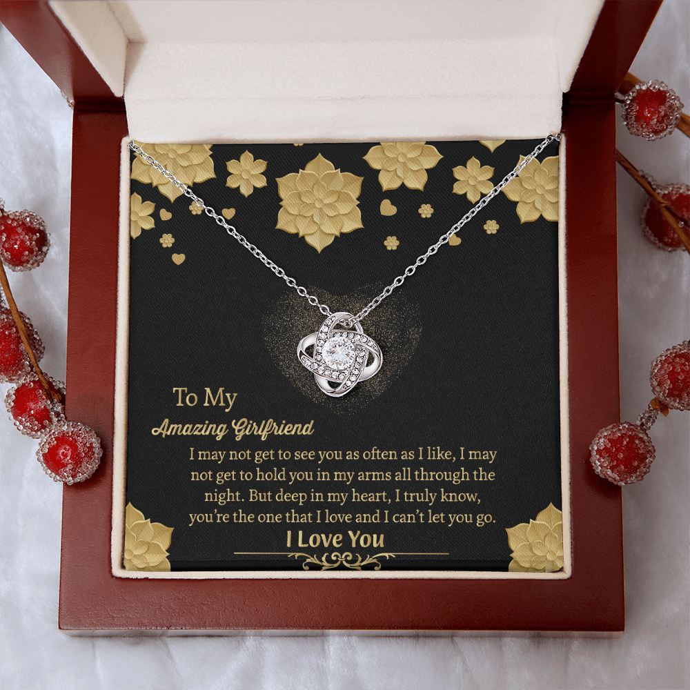 To My Amazing Girlfriend Necklace, Gift for Girlfriend, Anniversary Gift for Girlfriend, Girlfriend Birthday Gift