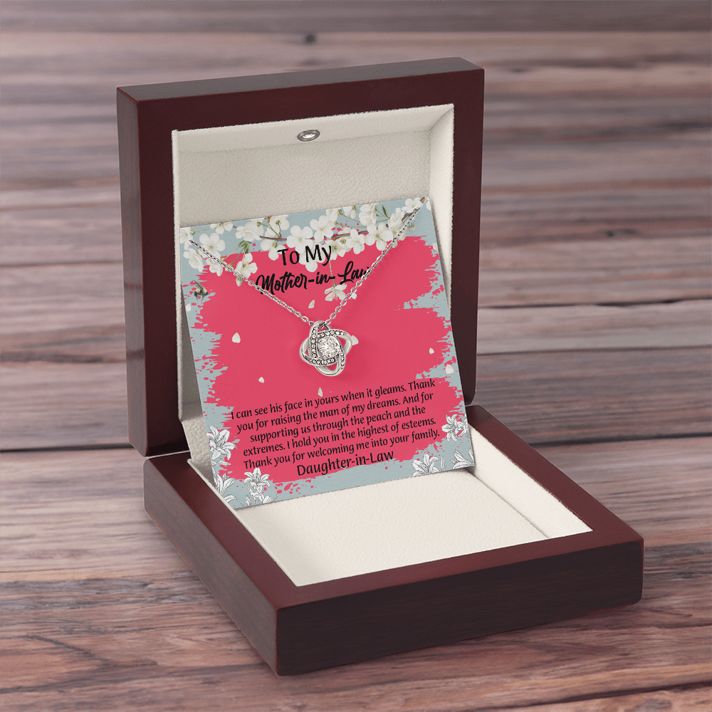 To My Mother In Law Necklace from Daughter, Mothers Day Gift For Mom, Gifts For  Mom-In-Law