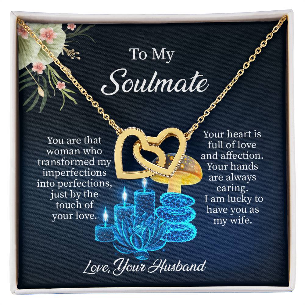 UNIDAZE To My Soulmate Necklace, Birthday Gifts for Girlfriend, Anniversary Gift for Wife, Necklace for Wife, Gift for Future Wife's Birthday ShineOn Fulfillment C30028T C30028TG lx-C30028 PB23-WOOD PT-4382 TNM-1 USER-188348