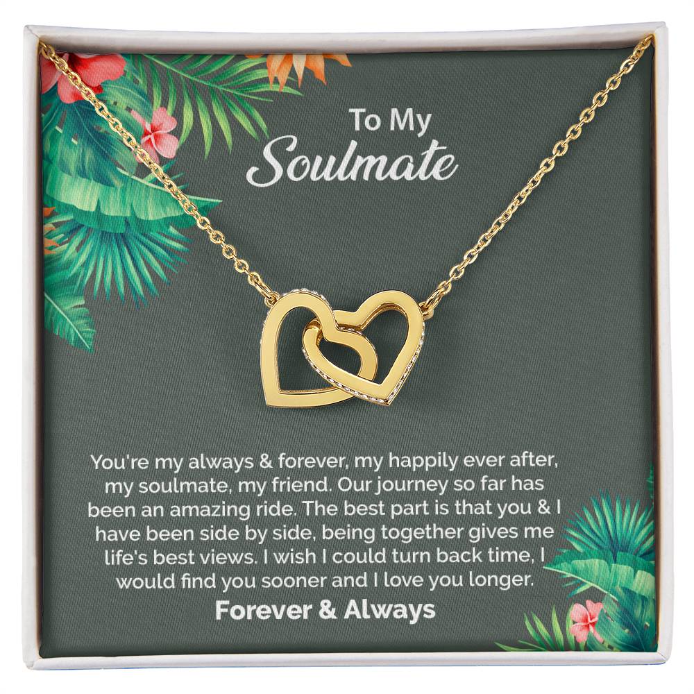 UNIDAZE To My Soulmate Necklace, Birthday Gifts for Girlfriend, Necklace for Wife, Gift for Future Wife's Birthday ShineOn Fulfillment C30028T C30028TG lx-C30028 PB23-WOOD PT-4382 TNM-1 USER-188348