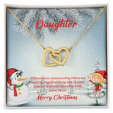 UNIDAZE To My Daughter Necklace, Mother Daughter Gifts, Daughter Necklace, Daughter Gift, Daughter Christmas Gift, Heart Shaped Necklace ShineOn Fulfillment C30028T C30028TG lx-C30028 PB23-WOOD PT-4382 TNM-1 USER-188348