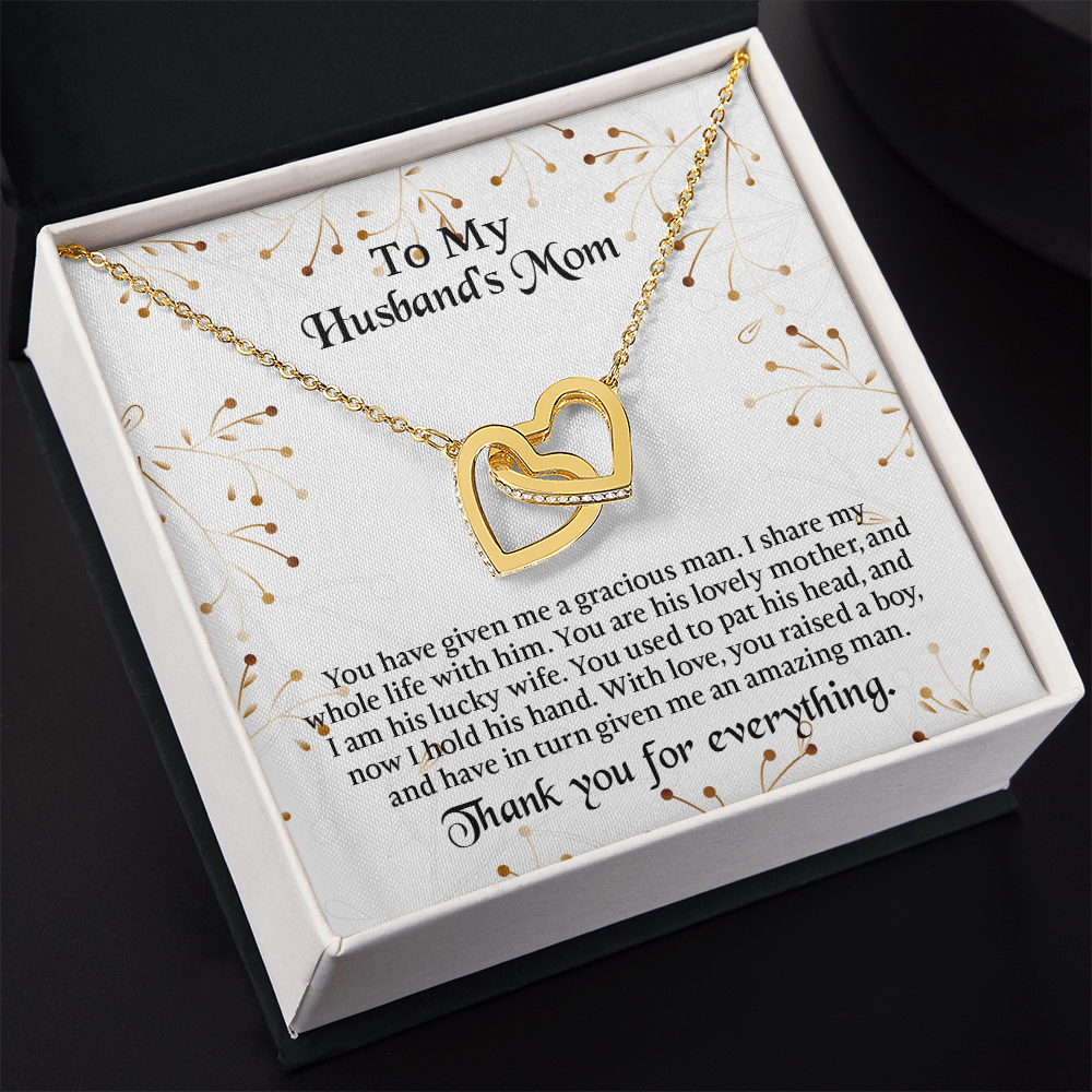 To My Husbands Mom Necklace, Mother In Law Birthday Gift, Mothers Day Gifts From Daughter In Law