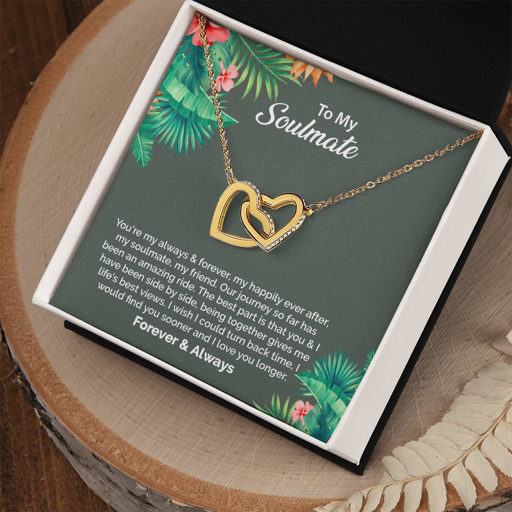 UNIDAZE To My Soulmate Necklace, Birthday Gifts for Girlfriend, Necklace for Wife, Gift for Future Wife's Birthday ShineOn Fulfillment C30028T C30028TG lx-C30028 PB23-WOOD PT-4382 TNM-1 USER-188348