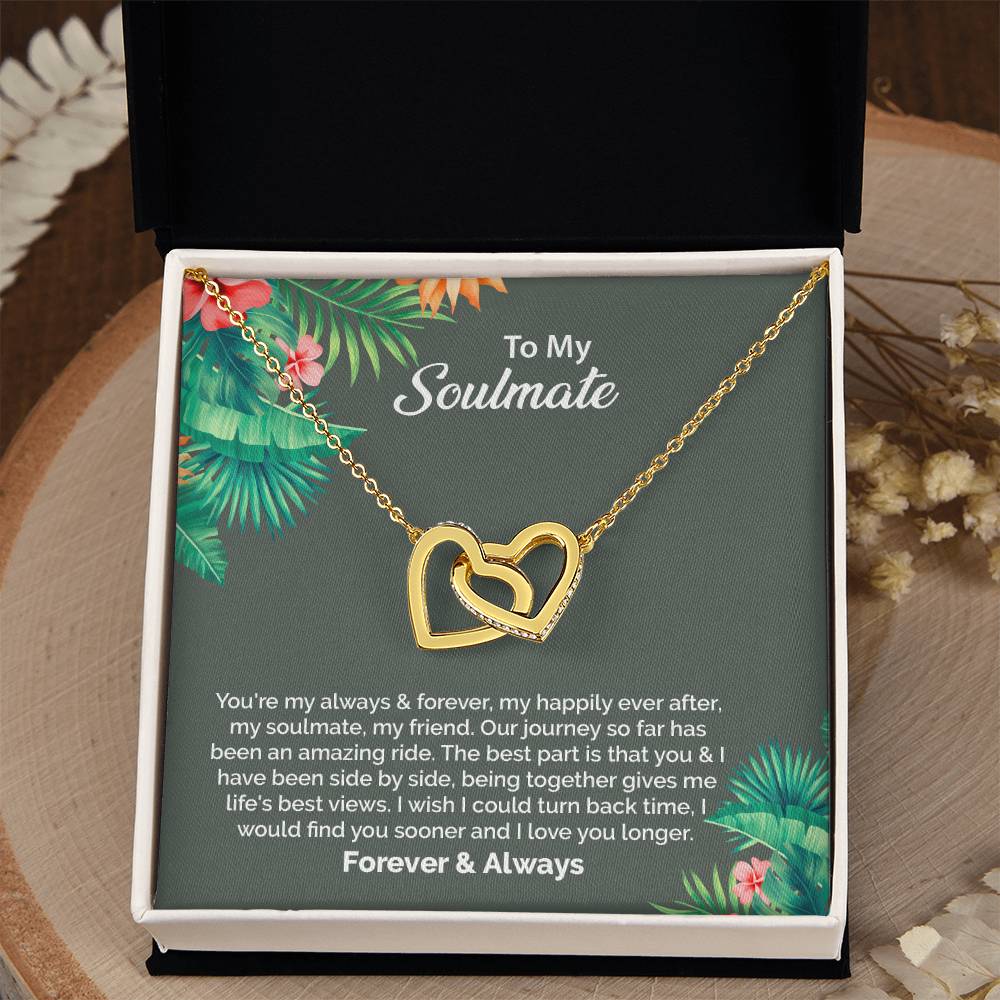 UNIDAZE To My Soulmate Necklace, Birthday Gifts for Girlfriend, Necklace for Wife, Gift for Future Wife's Birthday ShineOn Fulfillment C30028T C30028TG lx-C30028 PB23-WOOD PT-4382 TNM-1 USER-188348