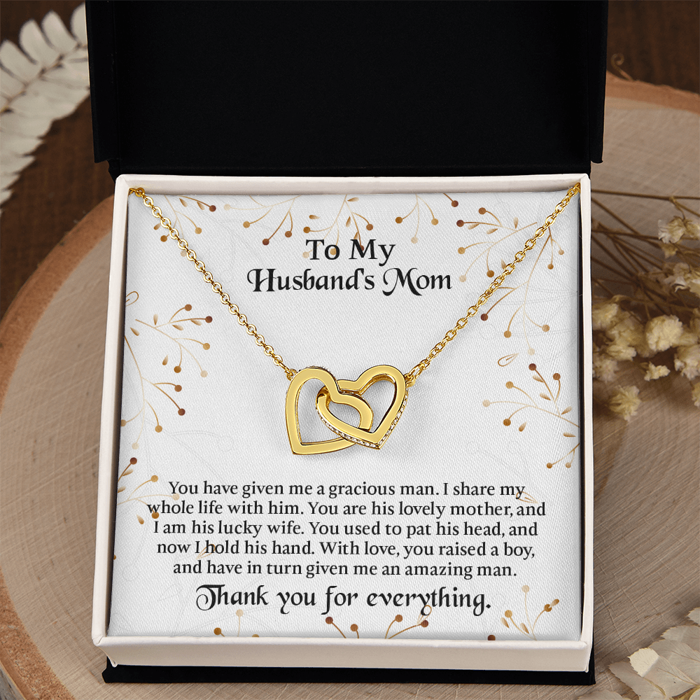 To My Husbands Mom Necklace, Mother In Law Birthday Gift, Mothers Day Gifts From Daughter In Law