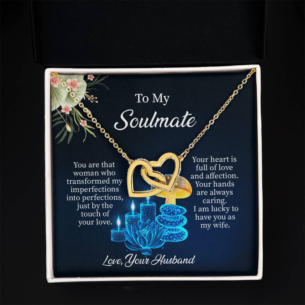 UNIDAZE To My Soulmate Necklace, Birthday Gifts for Girlfriend, Anniversary Gift for Wife, Necklace for Wife, Gift for Future Wife's Birthday ShineOn Fulfillment C30028T C30028TG lx-C30028 PB23-WOOD PT-4382 TNM-1 USER-188348