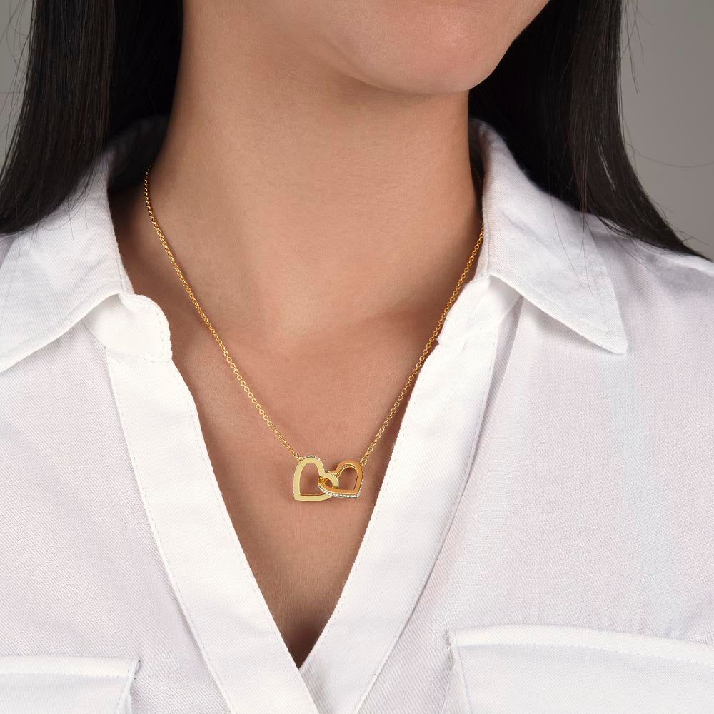Mom Interlocking Hearts Necklace Gift, Mommy Birthday Gift From Son daughter, Mothers day Gift To  Mom