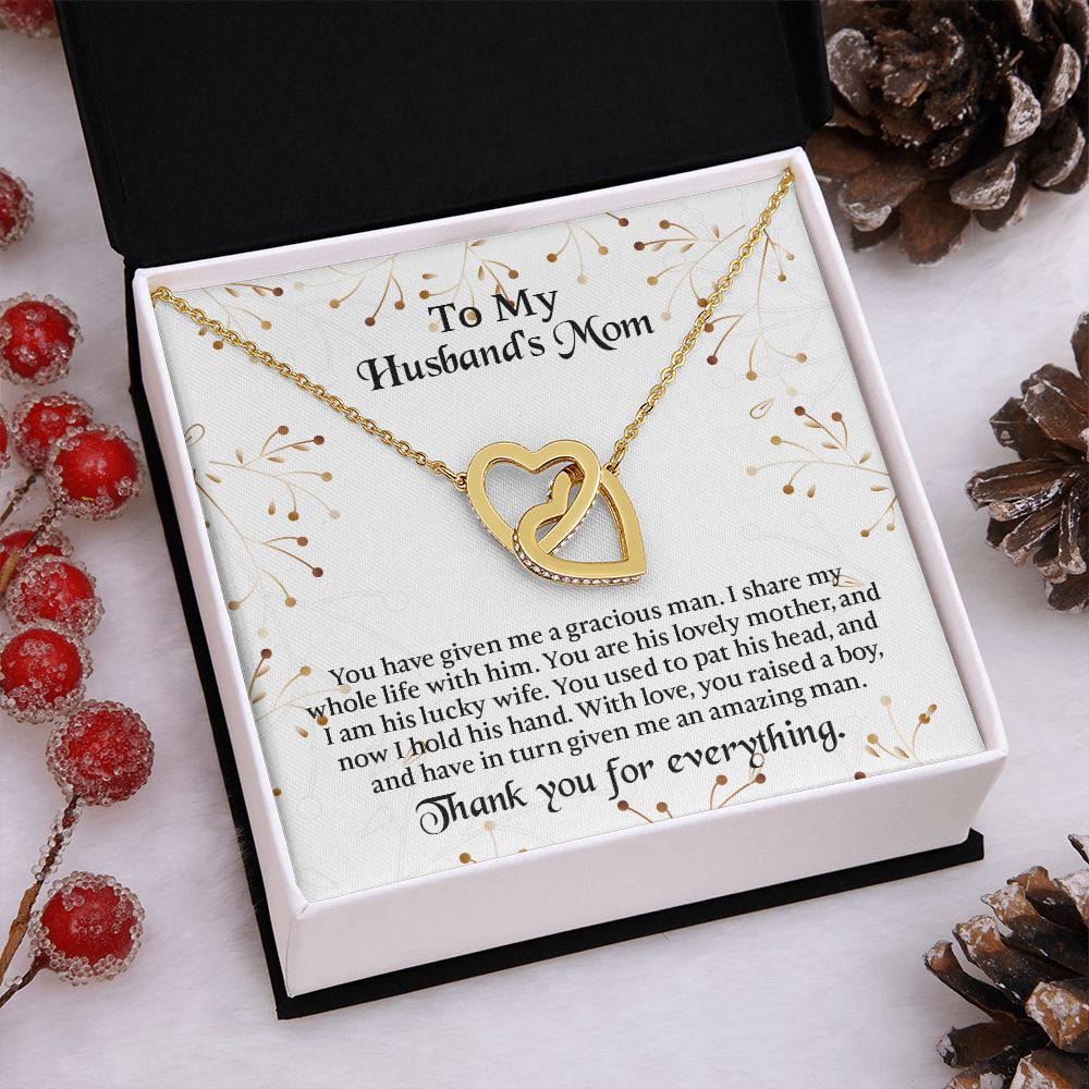 To My Husbands Mom Necklace, Mother In Law Birthday Gift, Mothers Day Gifts From Daughter In Law