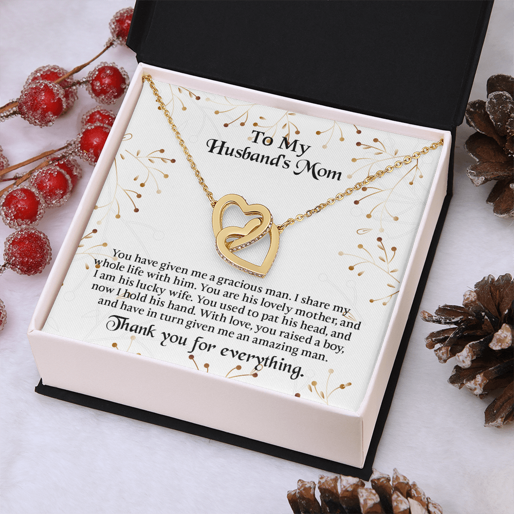 To My Husbands Mom Necklace, Mother In Law Birthday Gift, Mothers Day Gifts From Daughter In Law