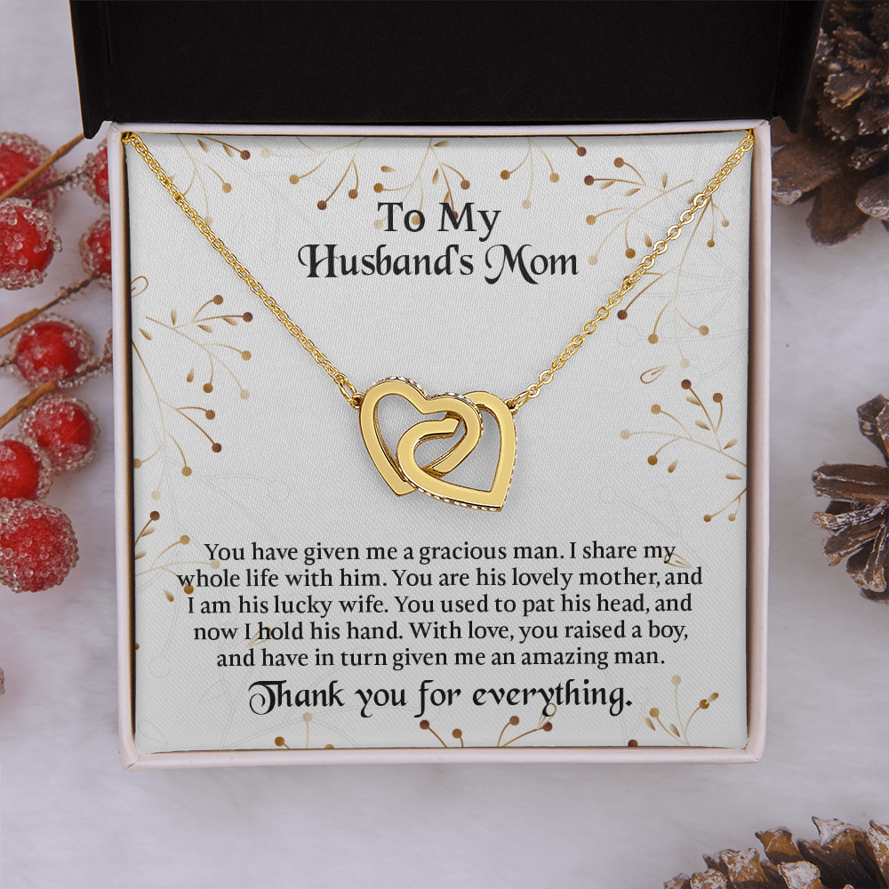 To My Husbands Mom Necklace, Mother In Law Birthday Gift, Mothers Day Gifts From Daughter In Law