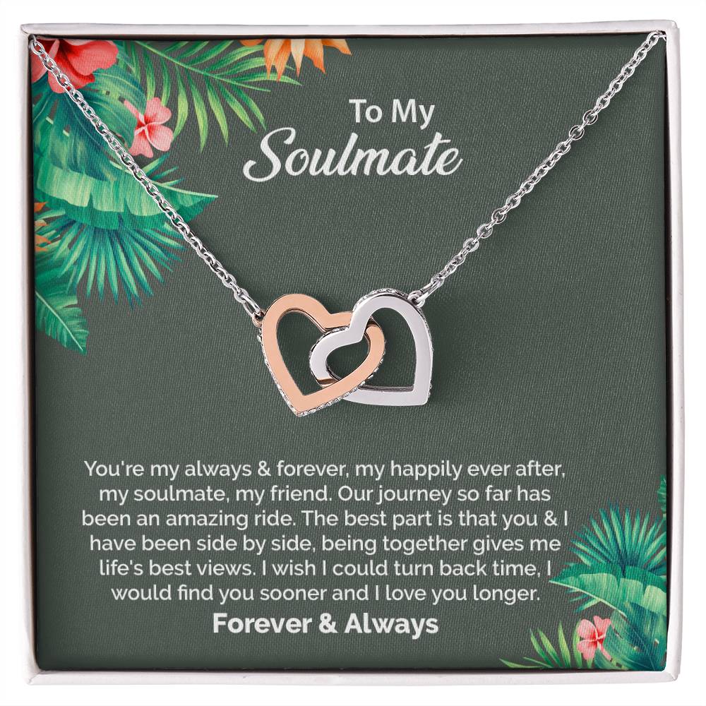 UNIDAZE To My Soulmate Necklace, Birthday Gifts for Girlfriend, Necklace for Wife, Gift for Future Wife's Birthday ShineOn Fulfillment C30028T C30028TG lx-C30028 PB23-WOOD PT-4382 TNM-1 USER-188348