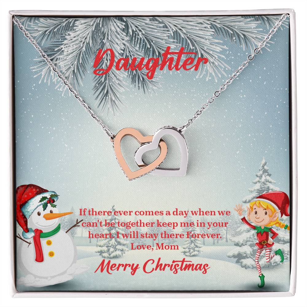 UNIDAZE To My Daughter Necklace, Mother Daughter Gifts, Daughter Necklace, Daughter Gift, Daughter Christmas Gift, Heart Shaped Necklace ShineOn Fulfillment C30028T C30028TG lx-C30028 PB23-WOOD PT-4382 TNM-1 USER-188348