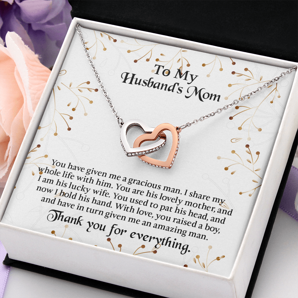To My Husbands Mom Necklace, Mother In Law Birthday Gift, Mothers Day Gifts From Daughter In Law