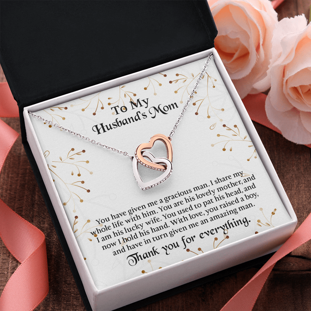 To My Husbands Mom Necklace, Mother In Law Birthday Gift, Mothers Day Gifts From Daughter In Law