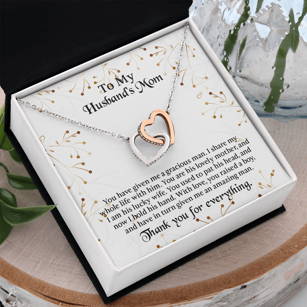 To My Husbands Mom Necklace, Mother In Law Birthday Gift, Mothers Day Gifts From Daughter In Law