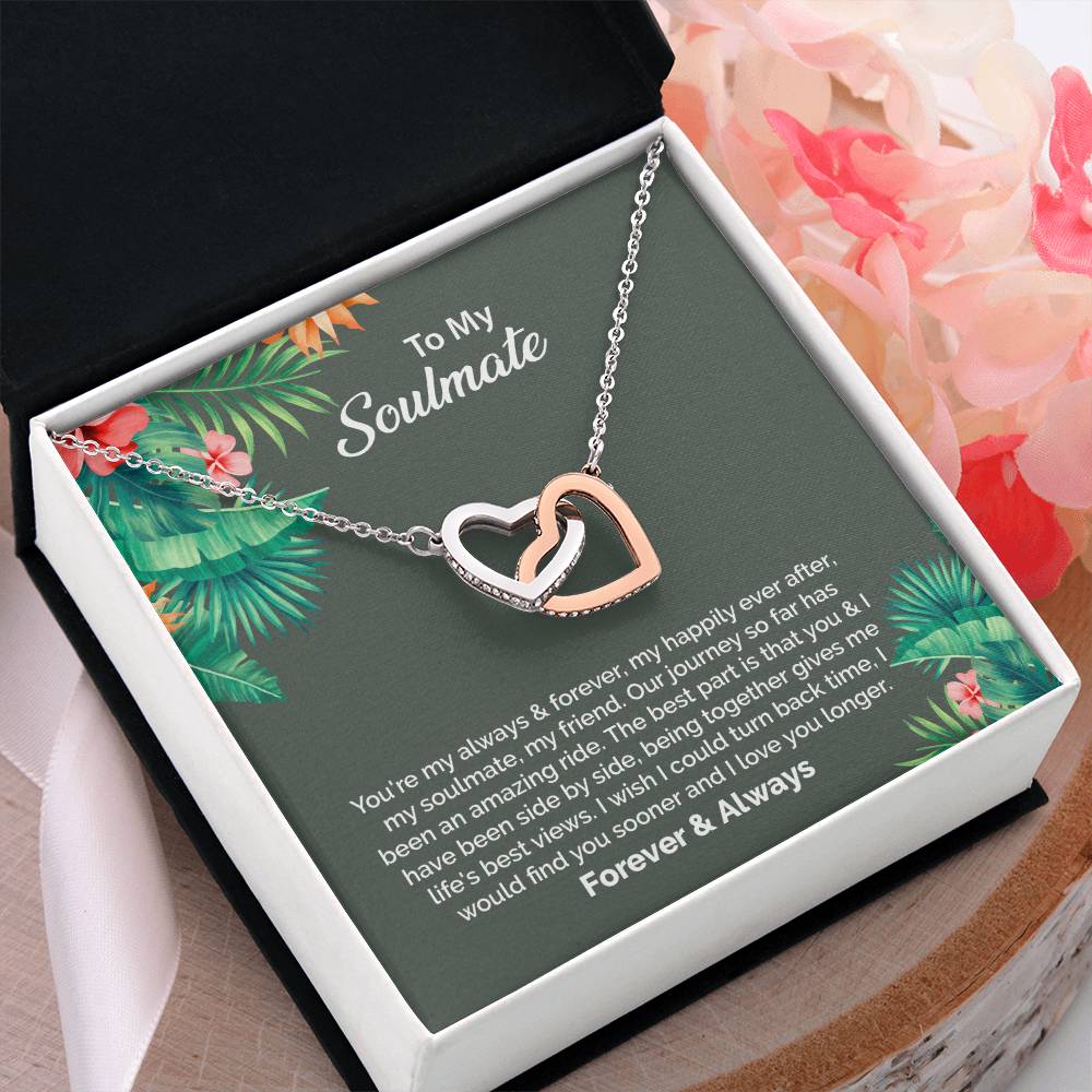 UNIDAZE To My Soulmate Necklace, Birthday Gifts for Girlfriend, Necklace for Wife, Gift for Future Wife's Birthday ShineOn Fulfillment C30028T C30028TG lx-C30028 PB23-WOOD PT-4382 TNM-1 USER-188348