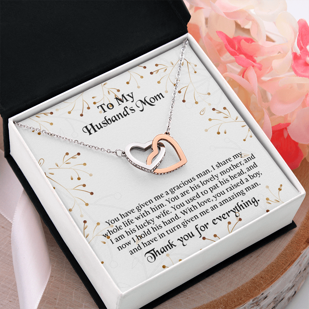 To My Husbands Mom Necklace, Mother In Law Birthday Gift, Mothers Day Gifts From Daughter In Law