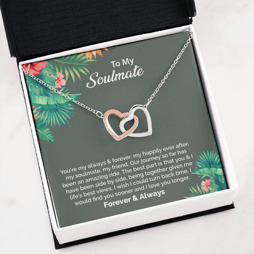 UNIDAZE To My Soulmate Necklace, Birthday Gifts for Girlfriend, Necklace for Wife, Gift for Future Wife's Birthday ShineOn Fulfillment C30028T C30028TG lx-C30028 PB23-WOOD PT-4382 TNM-1 USER-188348