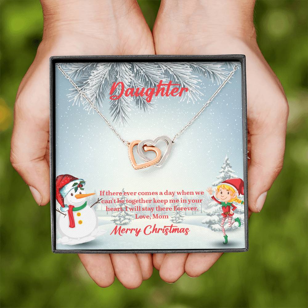 UNIDAZE To My Daughter Necklace, Mother Daughter Gifts, Daughter Necklace, Daughter Gift, Daughter Christmas Gift, Heart Shaped Necklace ShineOn Fulfillment C30028T C30028TG lx-C30028 PB23-WOOD PT-4382 TNM-1 USER-188348