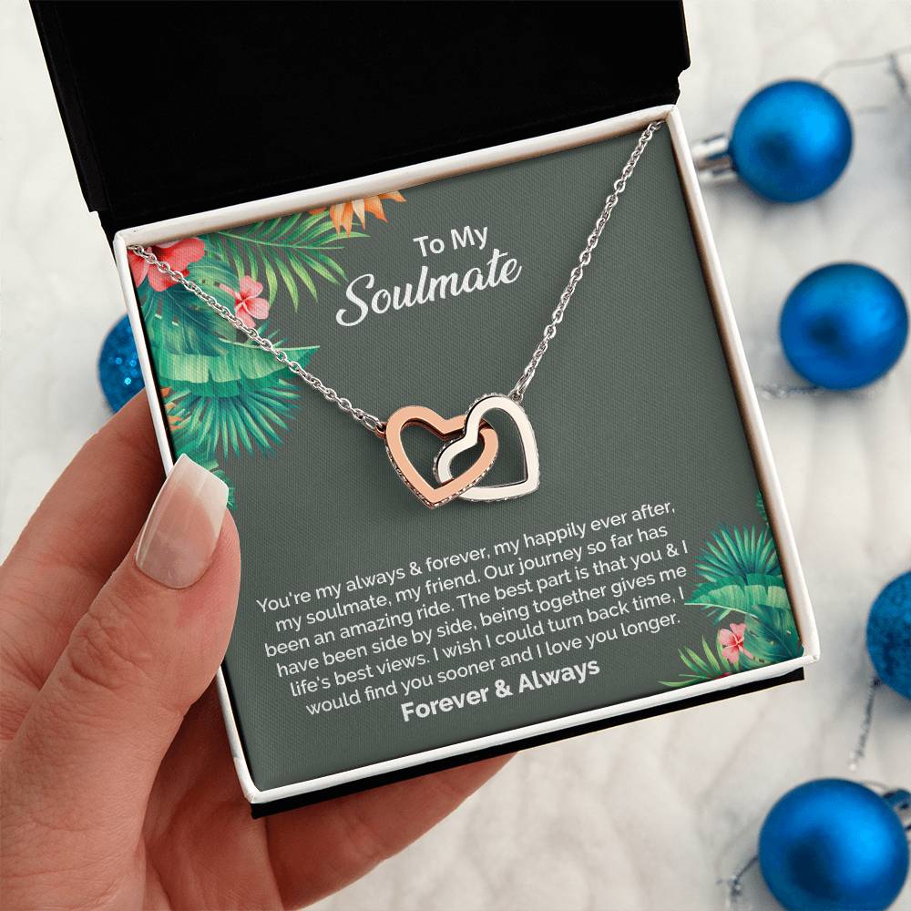 UNIDAZE To My Soulmate Necklace, Birthday Gifts for Girlfriend, Necklace for Wife, Gift for Future Wife's Birthday ShineOn Fulfillment C30028T C30028TG lx-C30028 PB23-WOOD PT-4382 TNM-1 USER-188348