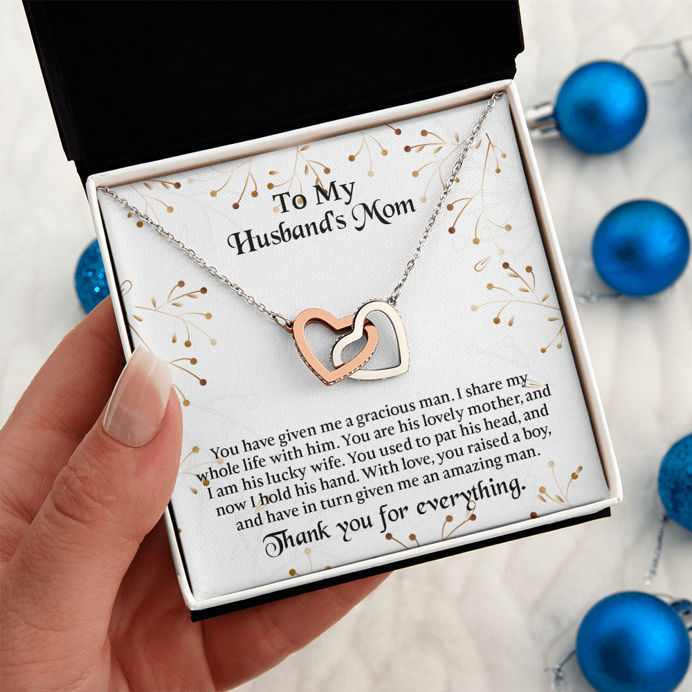 To My Husbands Mom Necklace, Mother In Law Birthday Gift, Mothers Day Gifts From Daughter In Law
