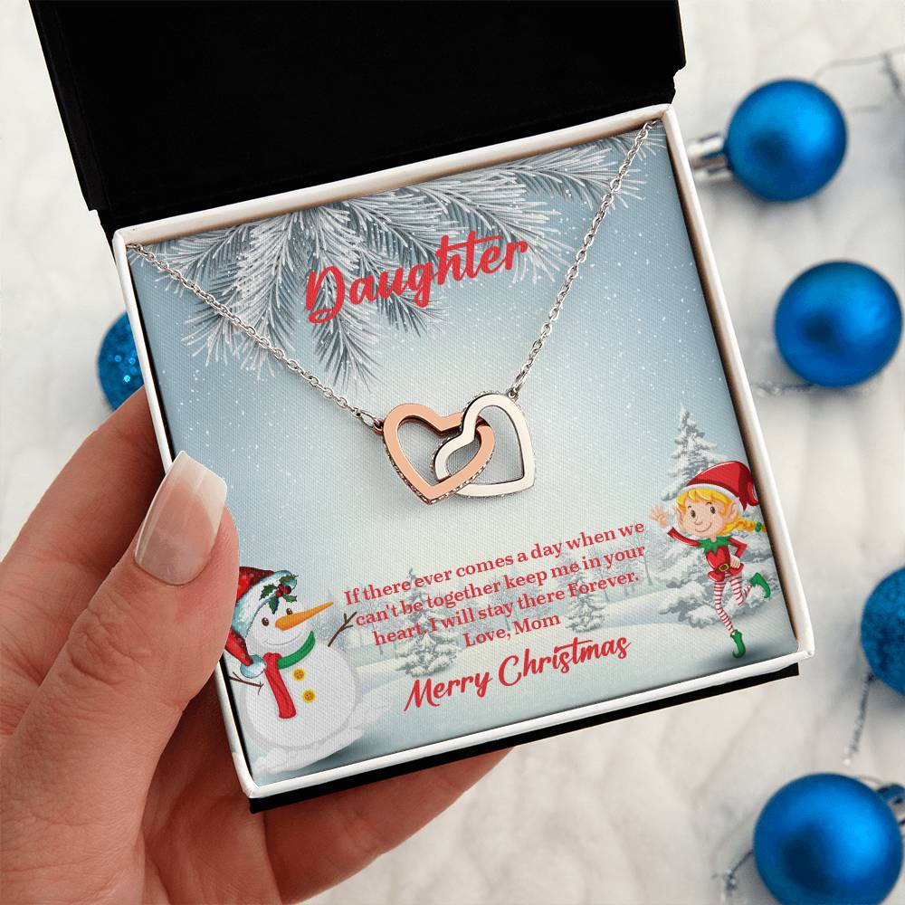 UNIDAZE To My Daughter Necklace, Mother Daughter Gifts, Daughter Necklace, Daughter Gift, Daughter Christmas Gift, Heart Shaped Necklace ShineOn Fulfillment C30028T C30028TG lx-C30028 PB23-WOOD PT-4382 TNM-1 USER-188348